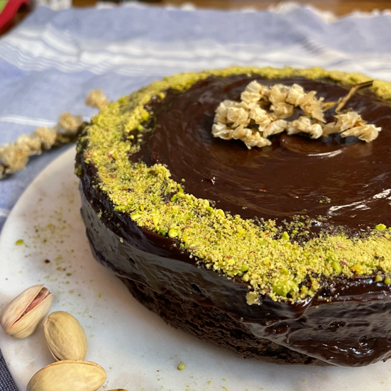 Chocolate Nut Butter Cake Hungry Tired Sleepy Pistachio