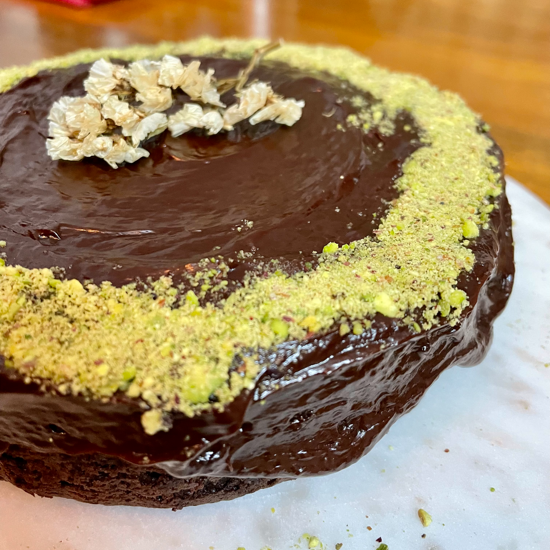 Chocolate Nut Butter Cake Hungry Tired Sleepy Pistachio